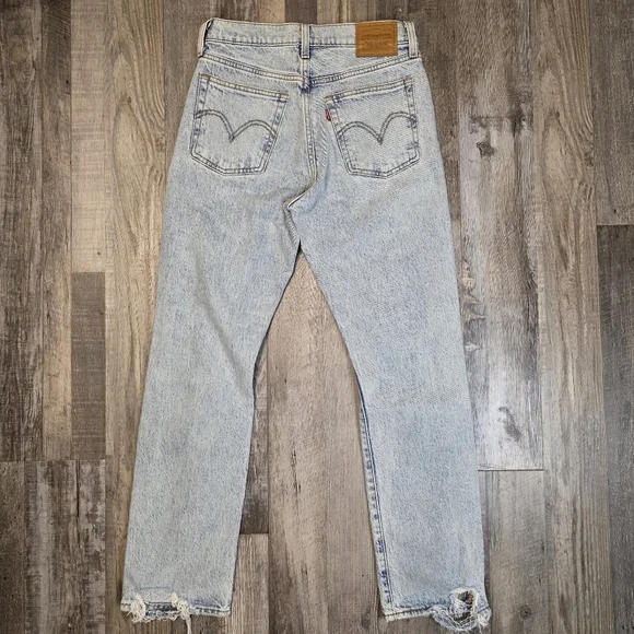 Levi's Wedgie Straight Generation Next Ankle Jeans Size 26